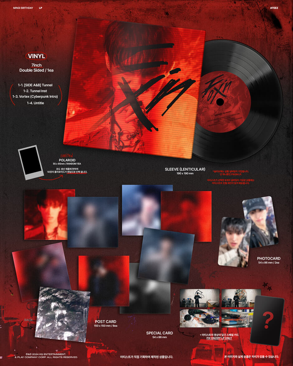 MINGI (ATEEZ) - FIX ON/OFF Vinyl LP