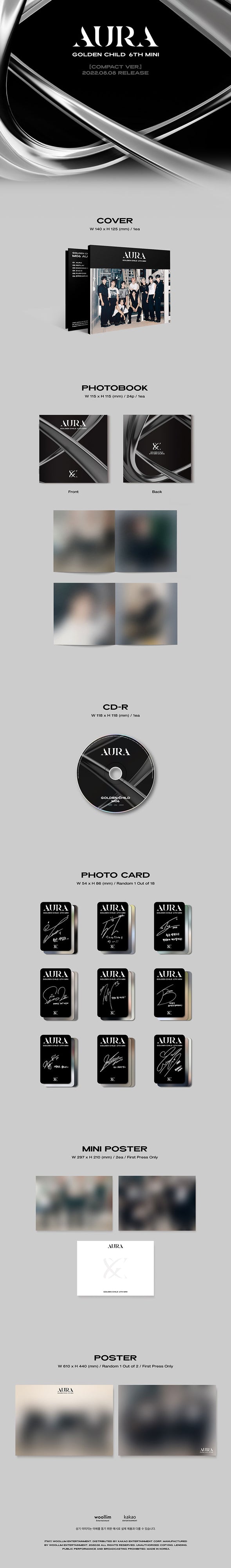 GOLDEN CHILD - 6th Mini Album 'Aura' (Compact Ver)