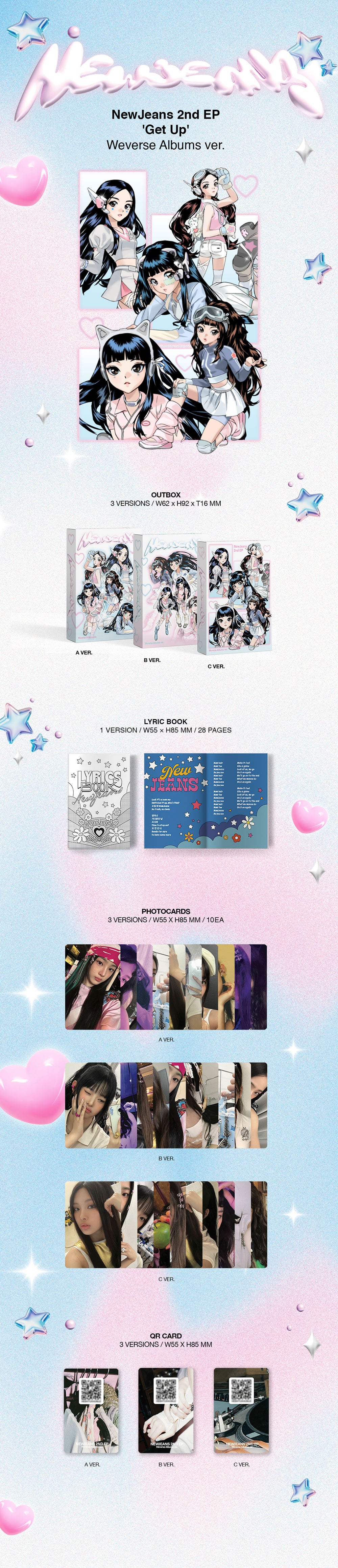 NEW JEANS - 2nd EP Album GET UP (Small Weverse Version) NEW JEANS - 2nd EP Album GET UP (Small Weverse Version)