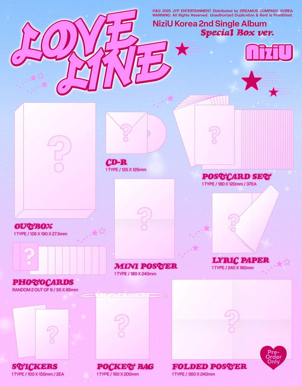 NIZIU - Korea 2nd Single Album 'LOVELINE' (Special Box ver)
