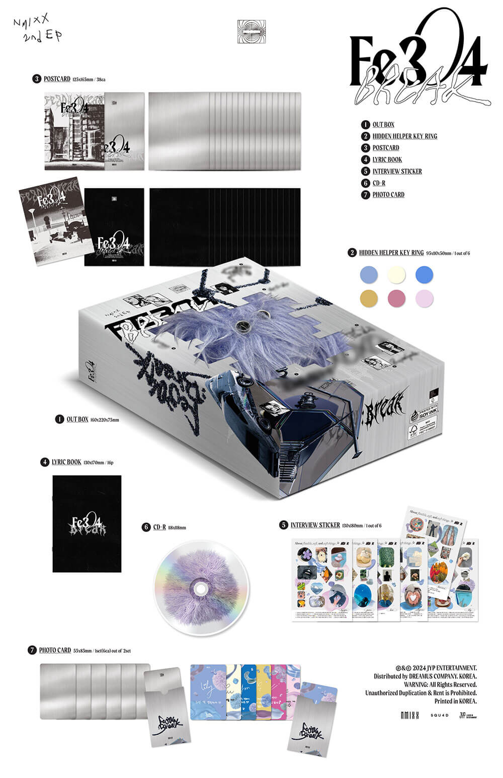 nmixx FE3O4 BREAK ショーケース　トレカ　6枚 NMIXX - Fe3O4: BREAK (LIMITED)