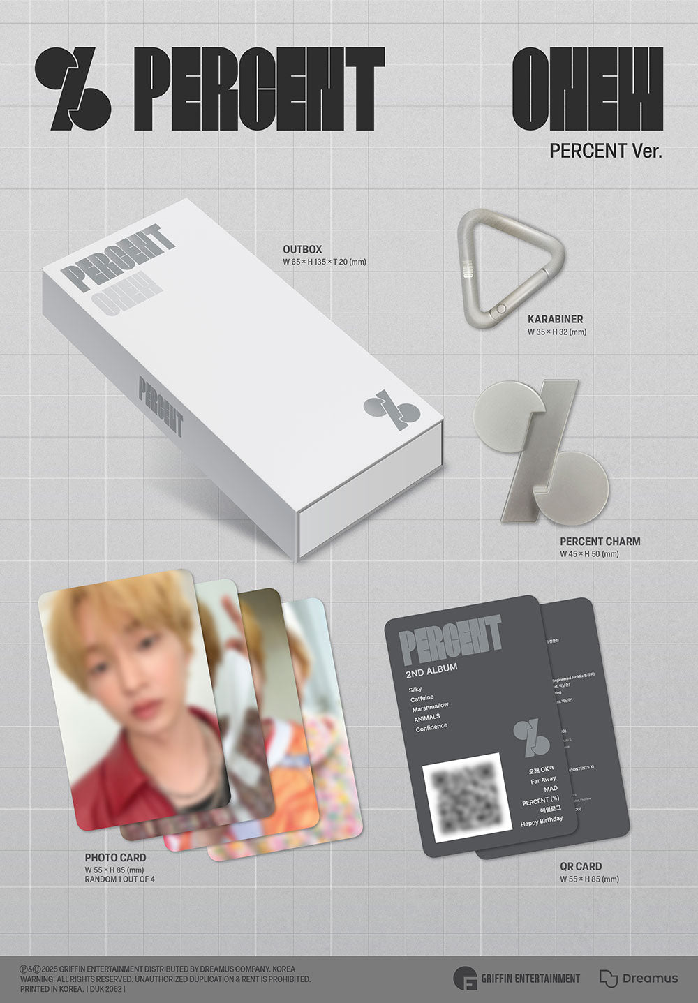 ONEW (SHINEE) - 2nd Album ‘PERCENT’ (Percent Version)