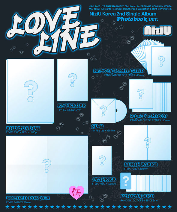 [PRE-ORDER] NIZIU - Korea 2nd Single Album 'LOVELINE' (Photobook ver)