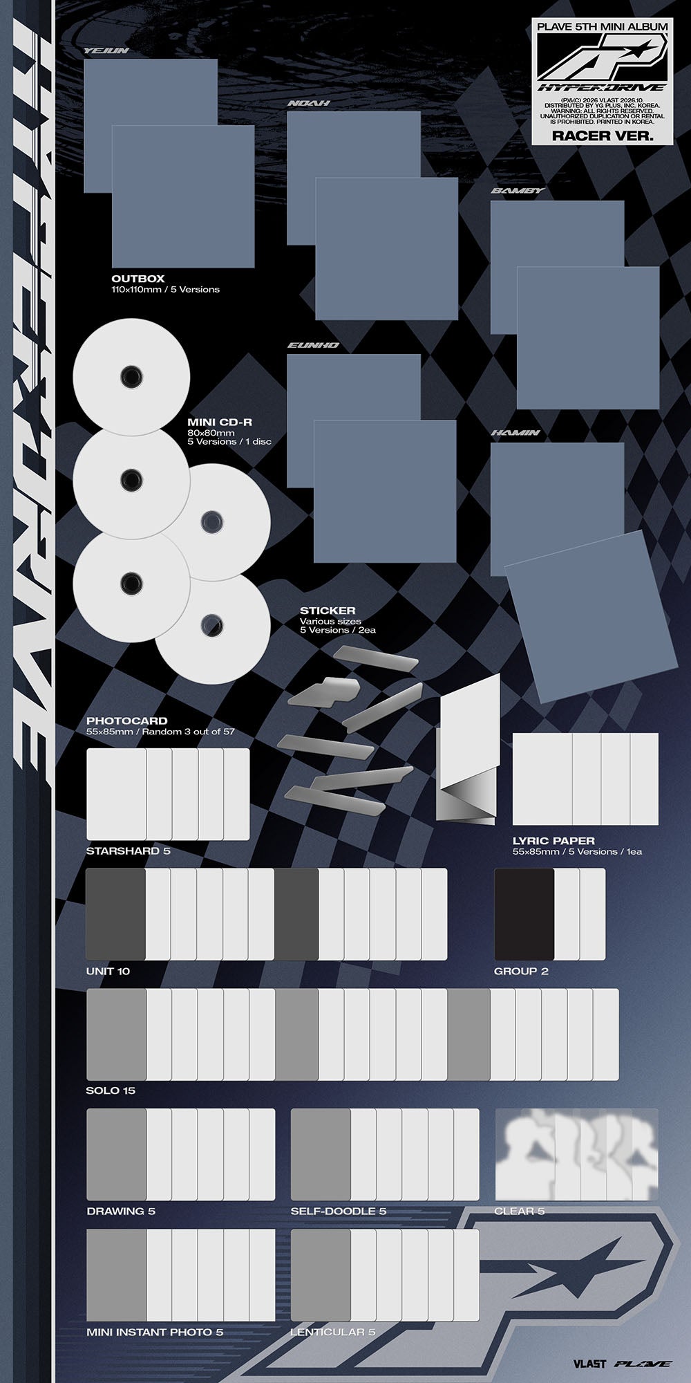 [PRE-ORDER] PLAVE - 5th Mini Album 'HYPERDRIVE' (Racer Ver.)