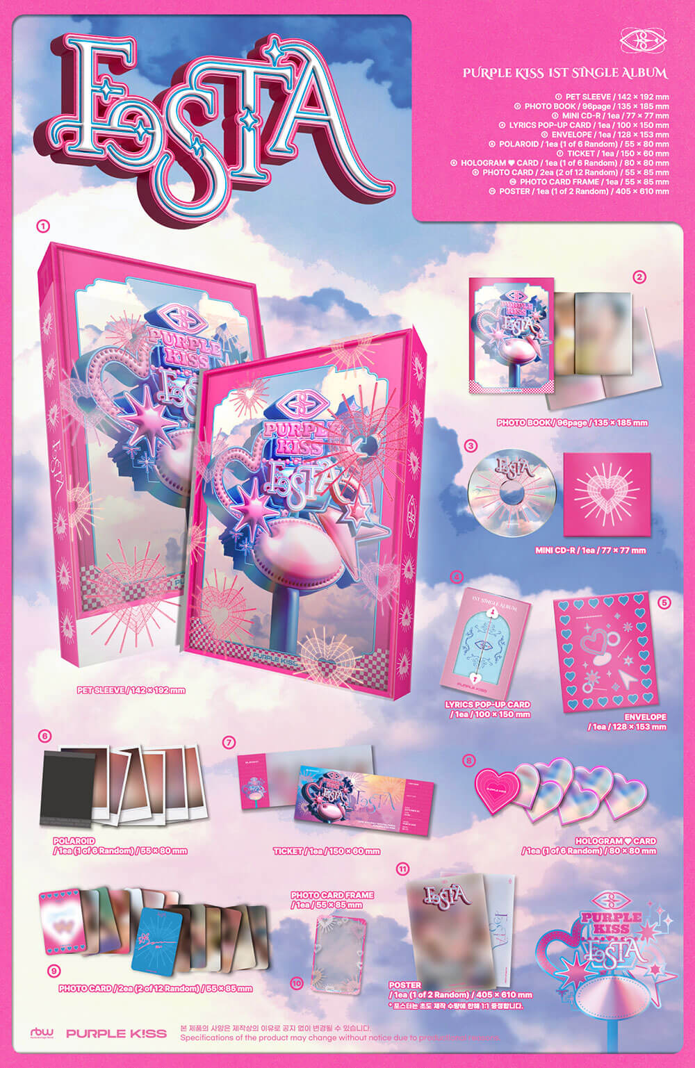 PURPLE KISS - 1st Single Album FESTA