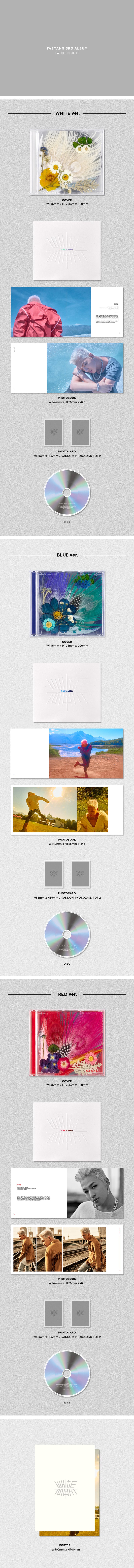 TAEYANG (BIG BANG) - 3rd Album White Knight