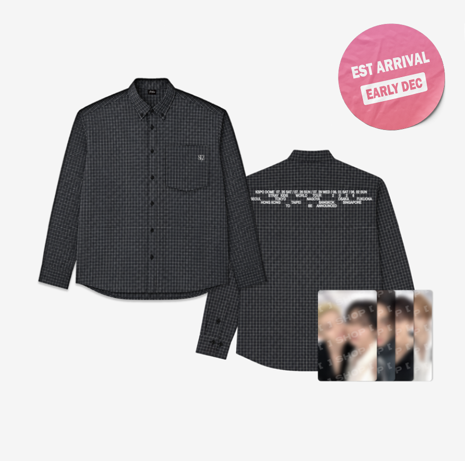 [PRE-ORDER] STRAY KIDS - World Tour RUN IT SEOUL MD (Check Shirt)