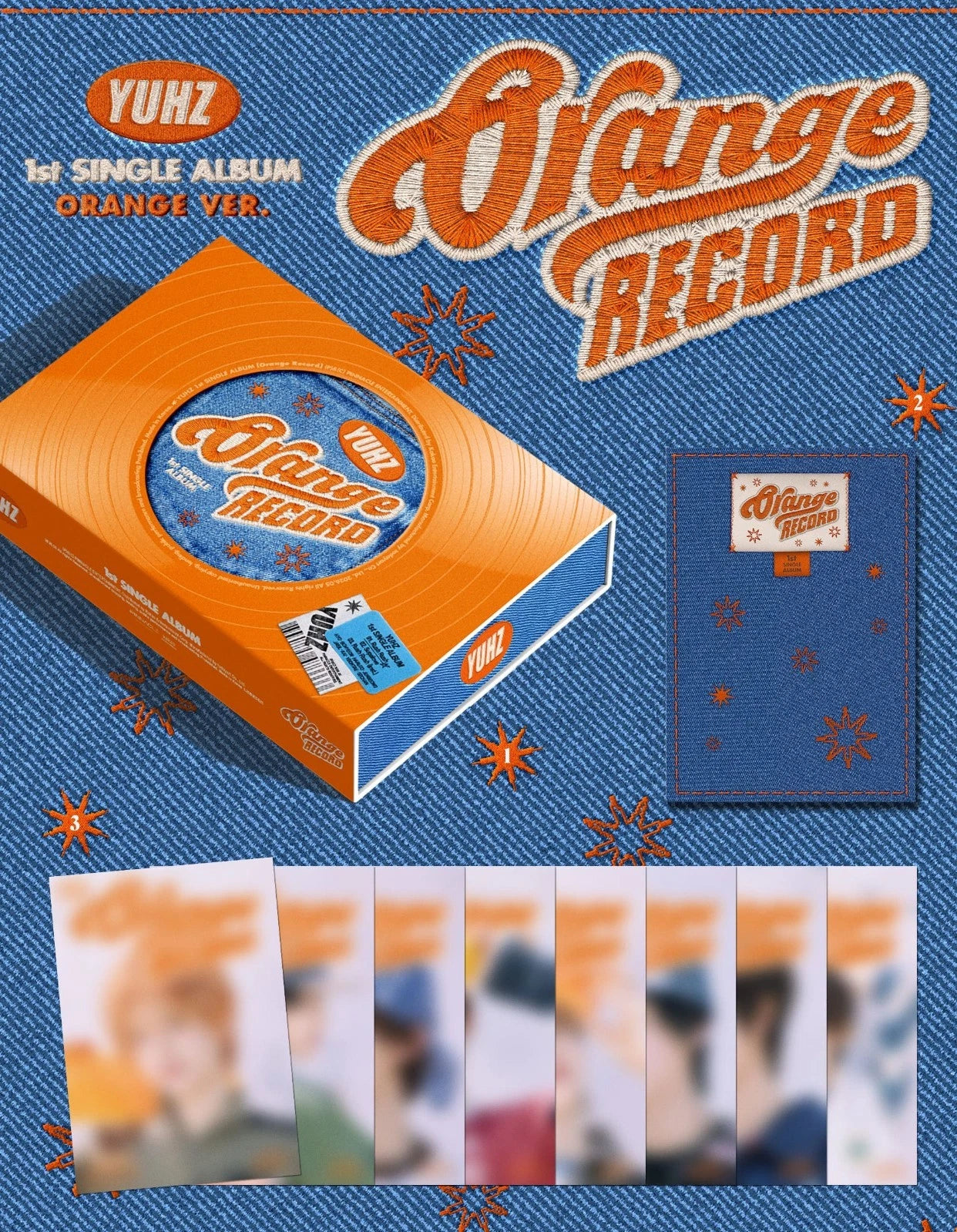 YUHZ - 1st Single Album 'Orange Record' (Orange Version)