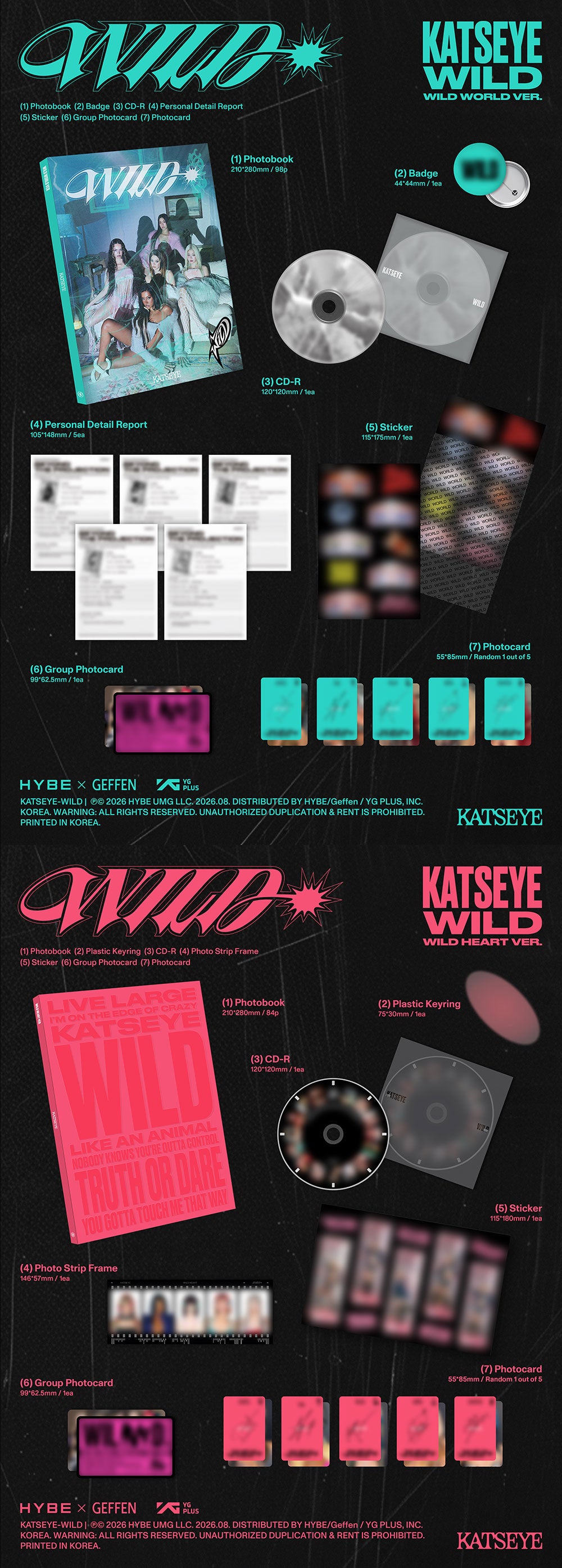 [PRE-ORDER] KATSEYE - WILD Album (Photobook ver)