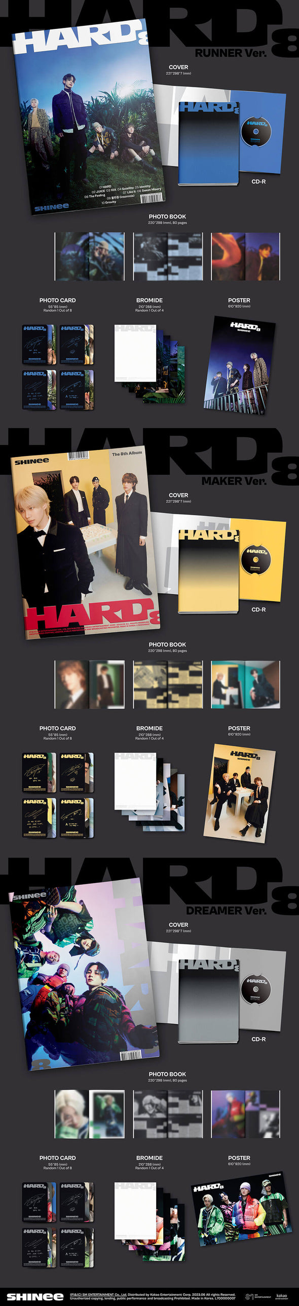 SHINEE - 8th Album HARD (Photobook)