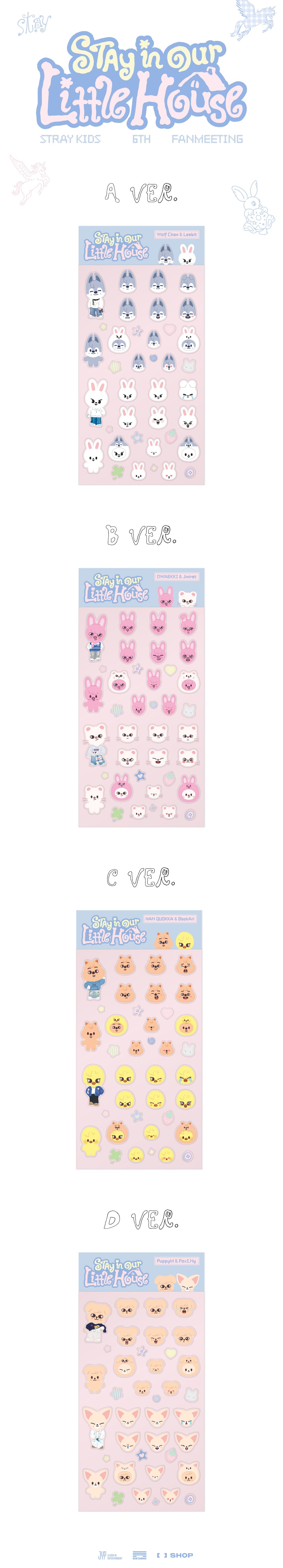 [PRE-ORDER] STRAY KIDS - 6TH FANMEETING MD 'STAY In Our Little House' (SKZOO 3D Sticker)