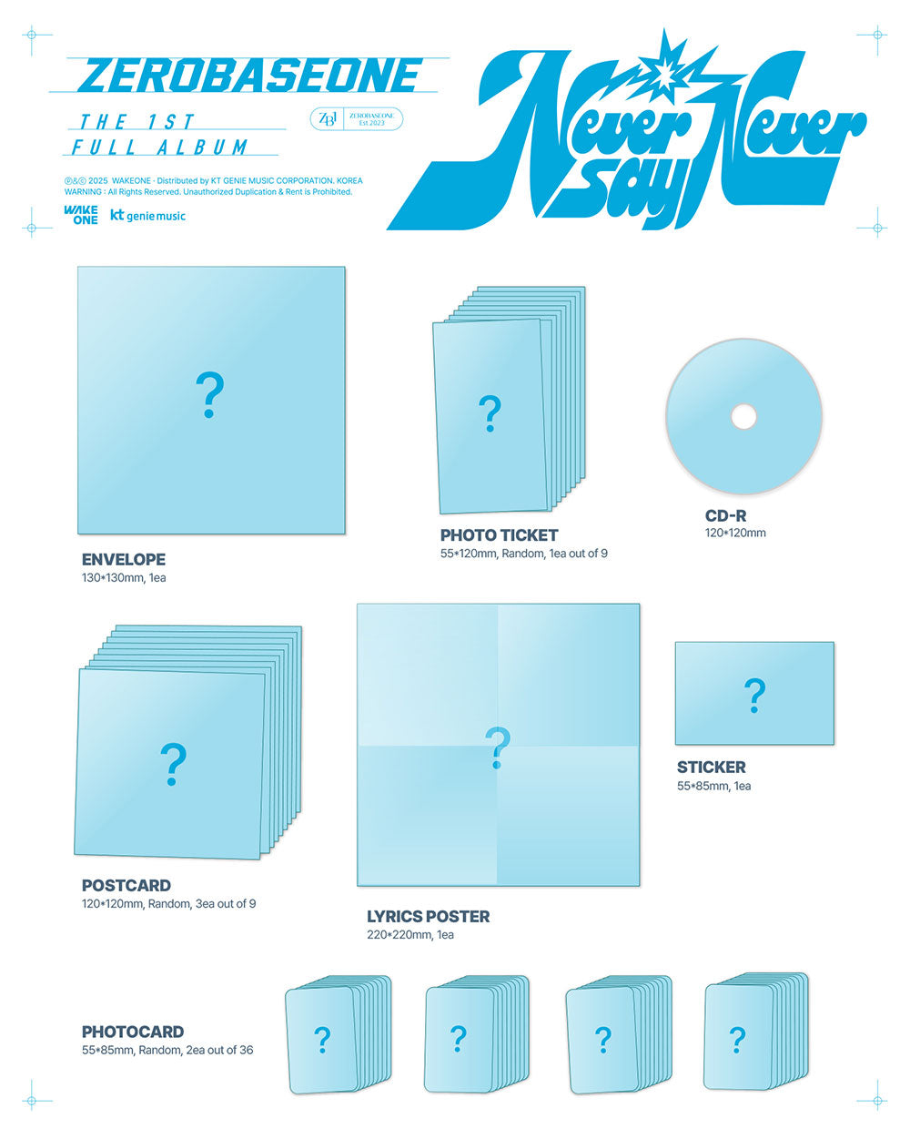 [PRE-ORDER] ZEROBASEONE - 1st Full Album 'NEVER SAY NEVER' (SLAM DUNK ver.)
