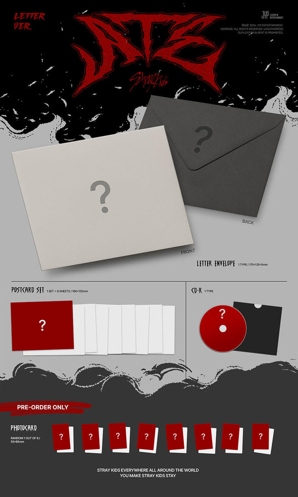 STRAY KIDS - ATE Album (Letter Version) *SECOND PRESS ONLY*