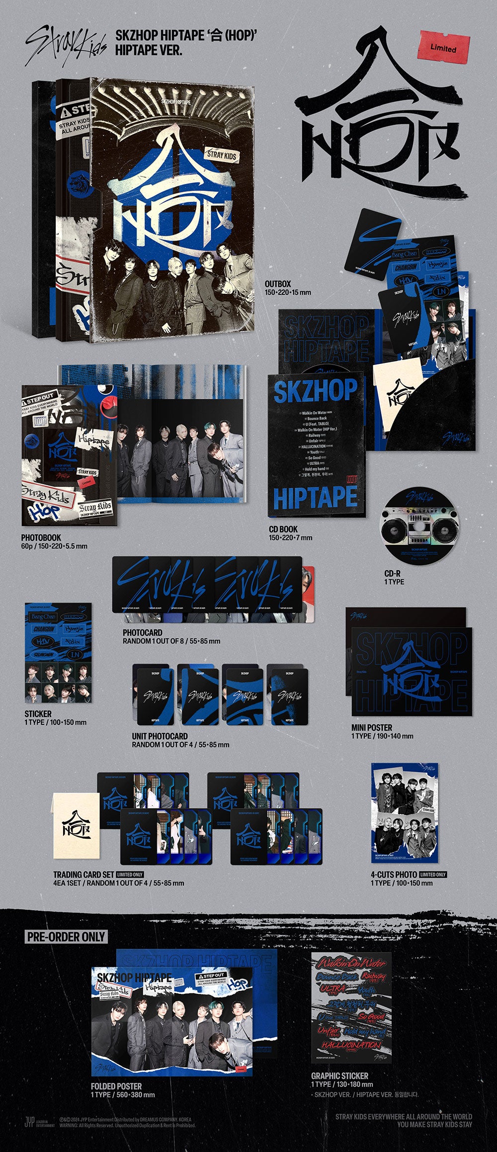 STRAY KIDS - HOP Album (HIPTAPE Limited Version)