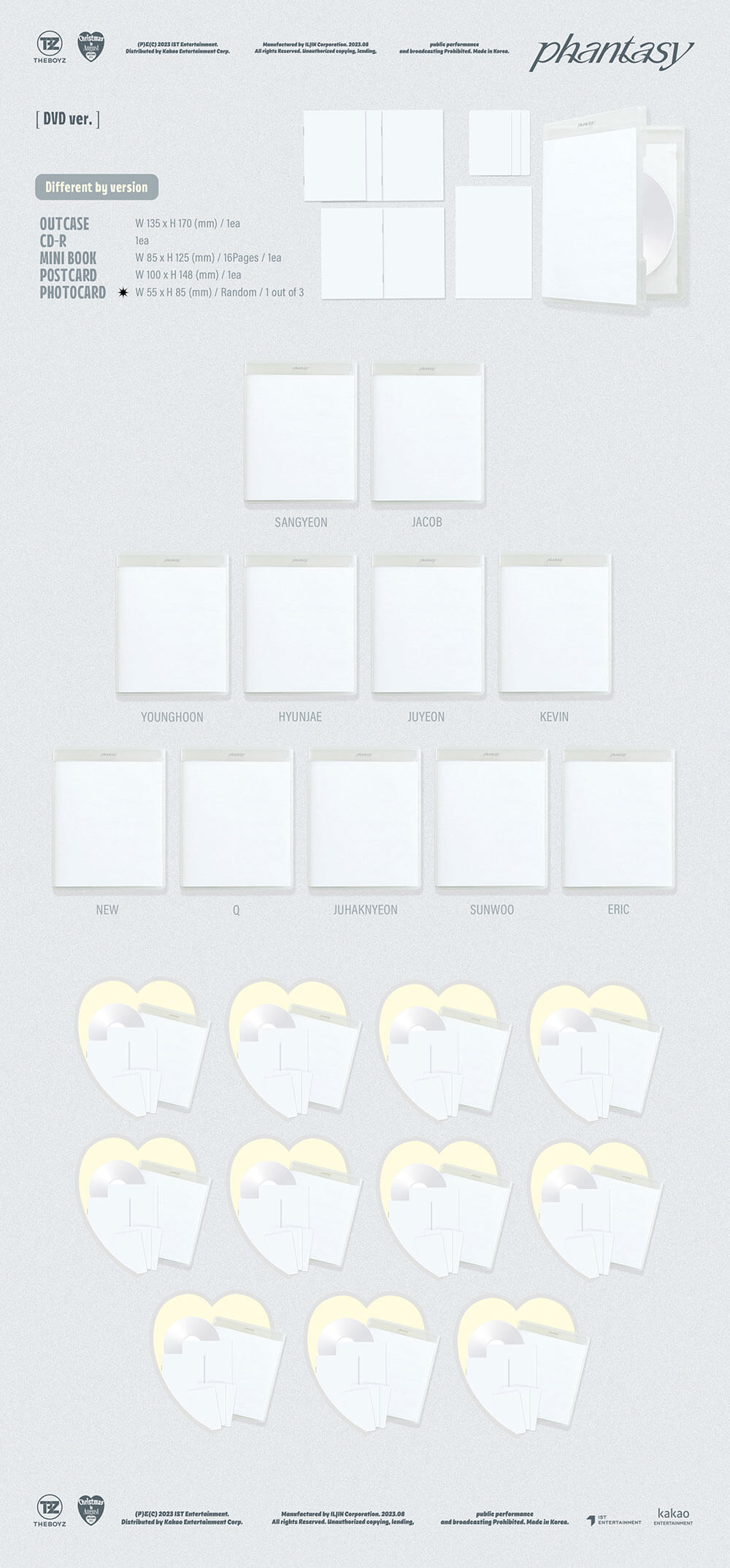 THE BOYZ - 2nd Full Album Part.1 PHANTASY Christmas in August (DVD Version)