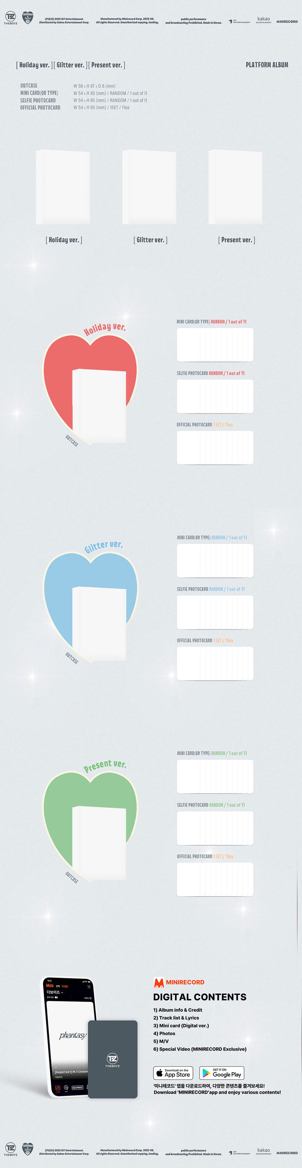[SALE] (Small Platform Album) THE BOYZ - 2nd Full Album Part.1 PHANTASY Christmas in August