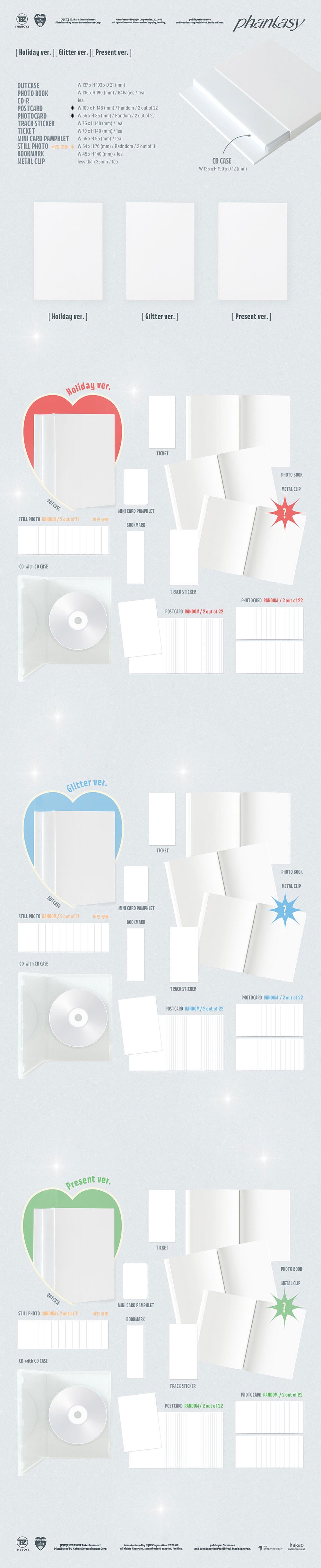 (Large Album) THE BOYZ - 2nd Full Album Part.1 PHANTASY Christmas in August