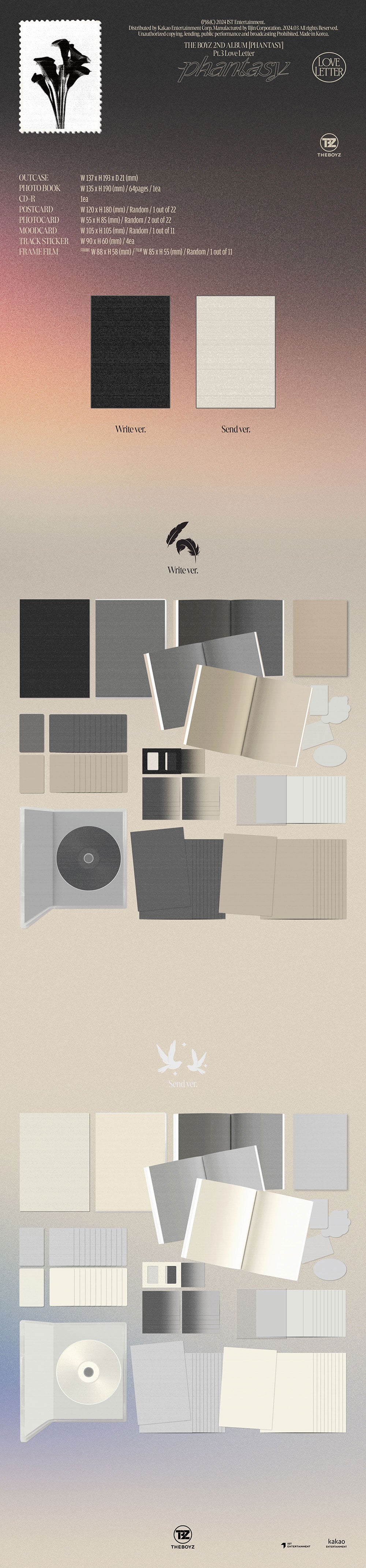 (Large Album) THE BOYZ - 2nd Full Album PHANTASY_Pt.3 Love Letter