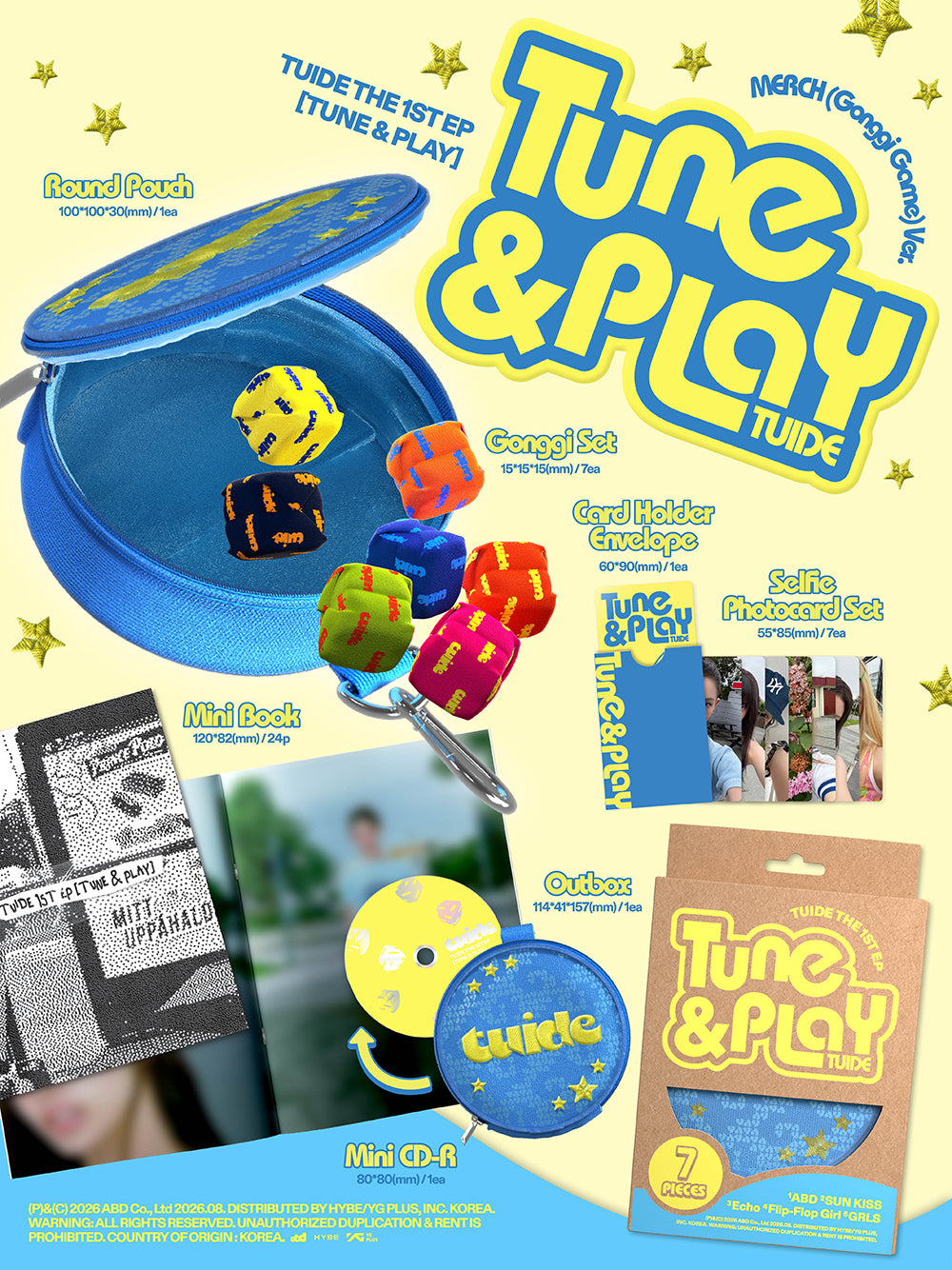 TUIDE - The 1st EP 'TUNE & PLAY' (MERCH / Gonggi Game ver.)