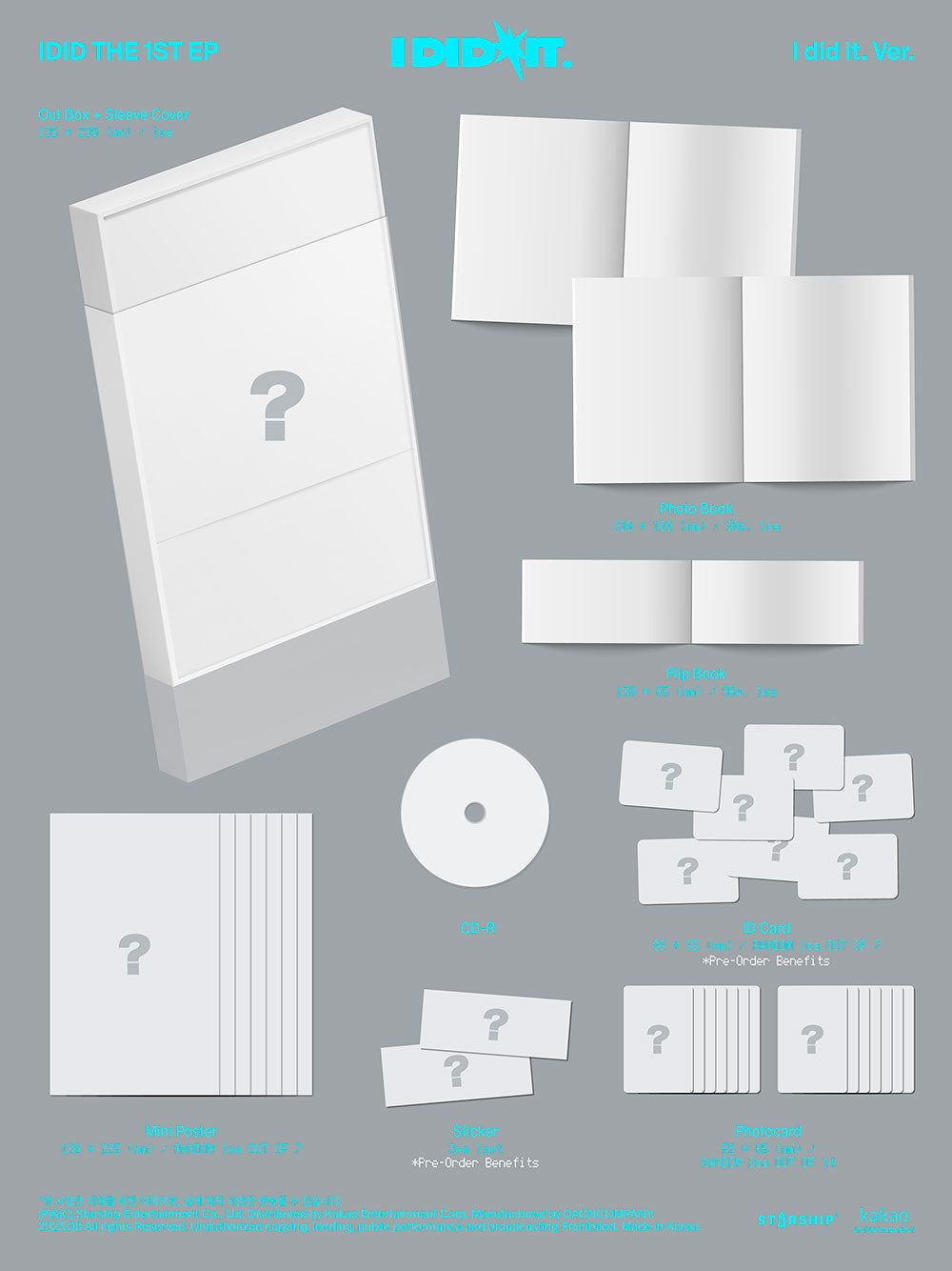 [PRE-ORDER] IDID - 1st Mini Album 'I did it' (I DID IT ver)