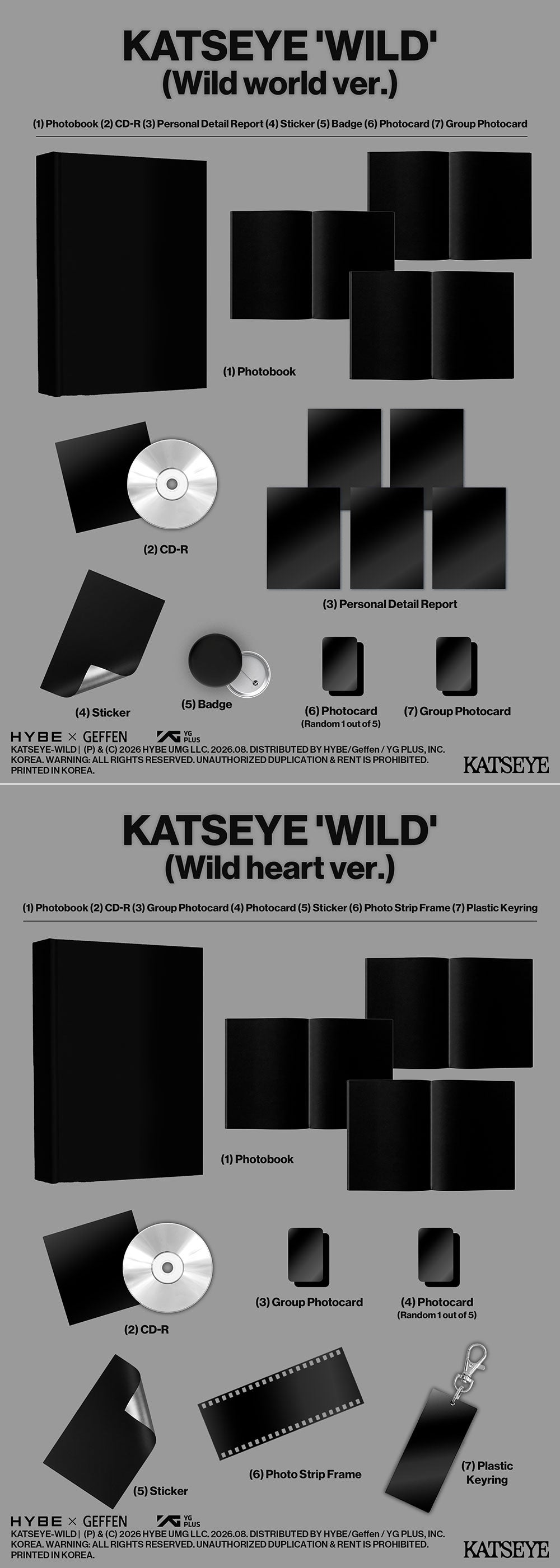 [PRE-ORDER] KATSEYE - WILD Album (Photobook ver)