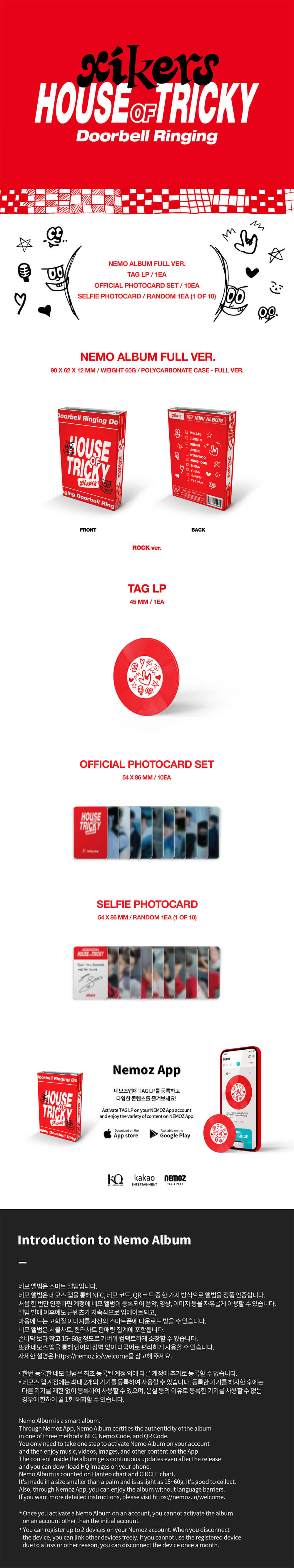 XIKERS - 1st Mini Album (ROCK Version Nemo Album)