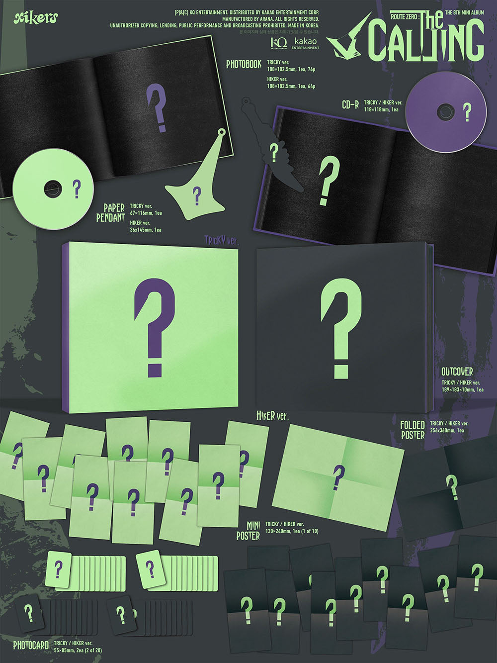 [PRE-ORDER] XIKERS - 8th Mini Album 'ROUTE ZERO : The CALLING'