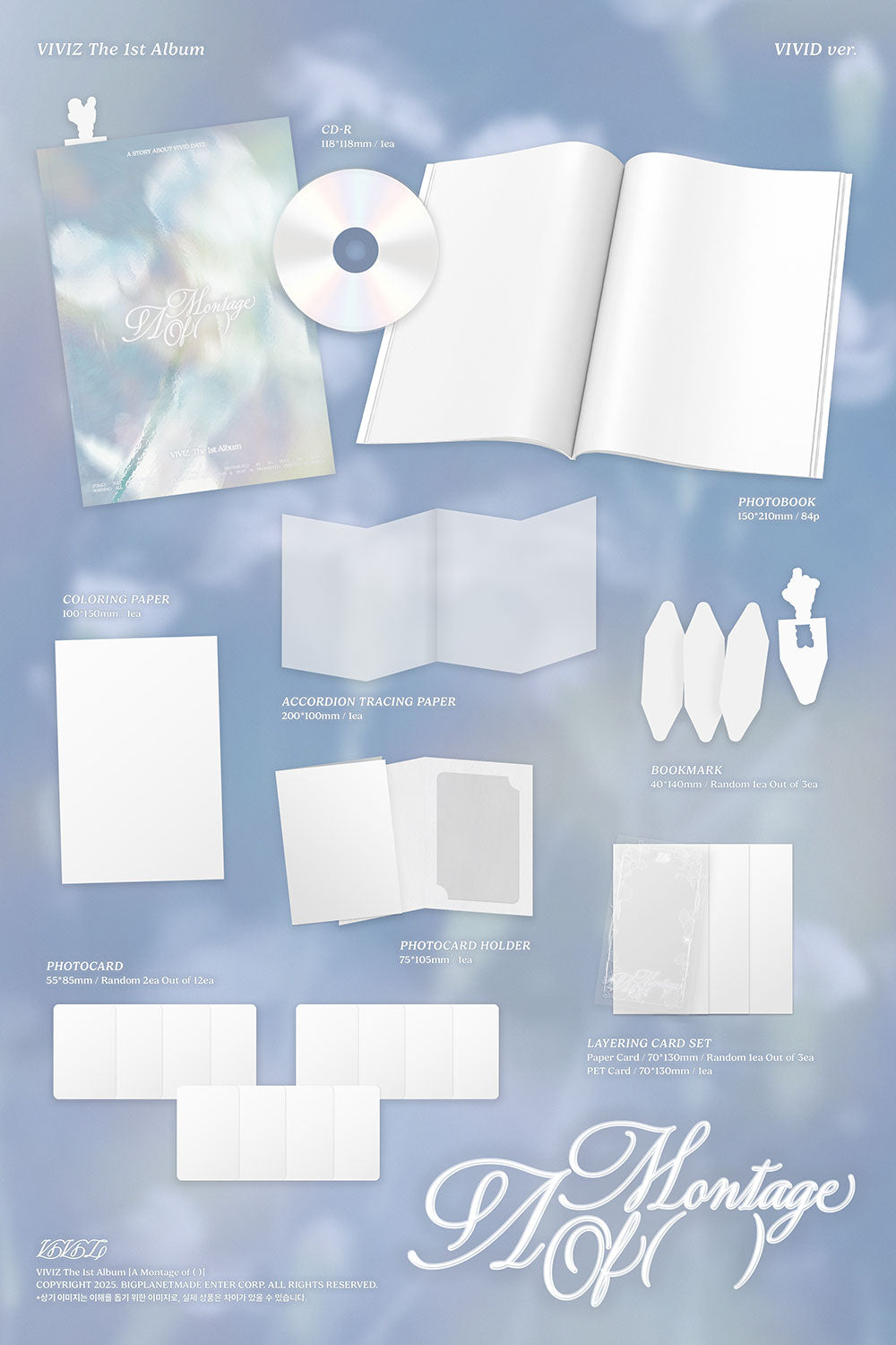 VIVIZ - The 1st Album 'A Montage of ()' (Photobook ver.)