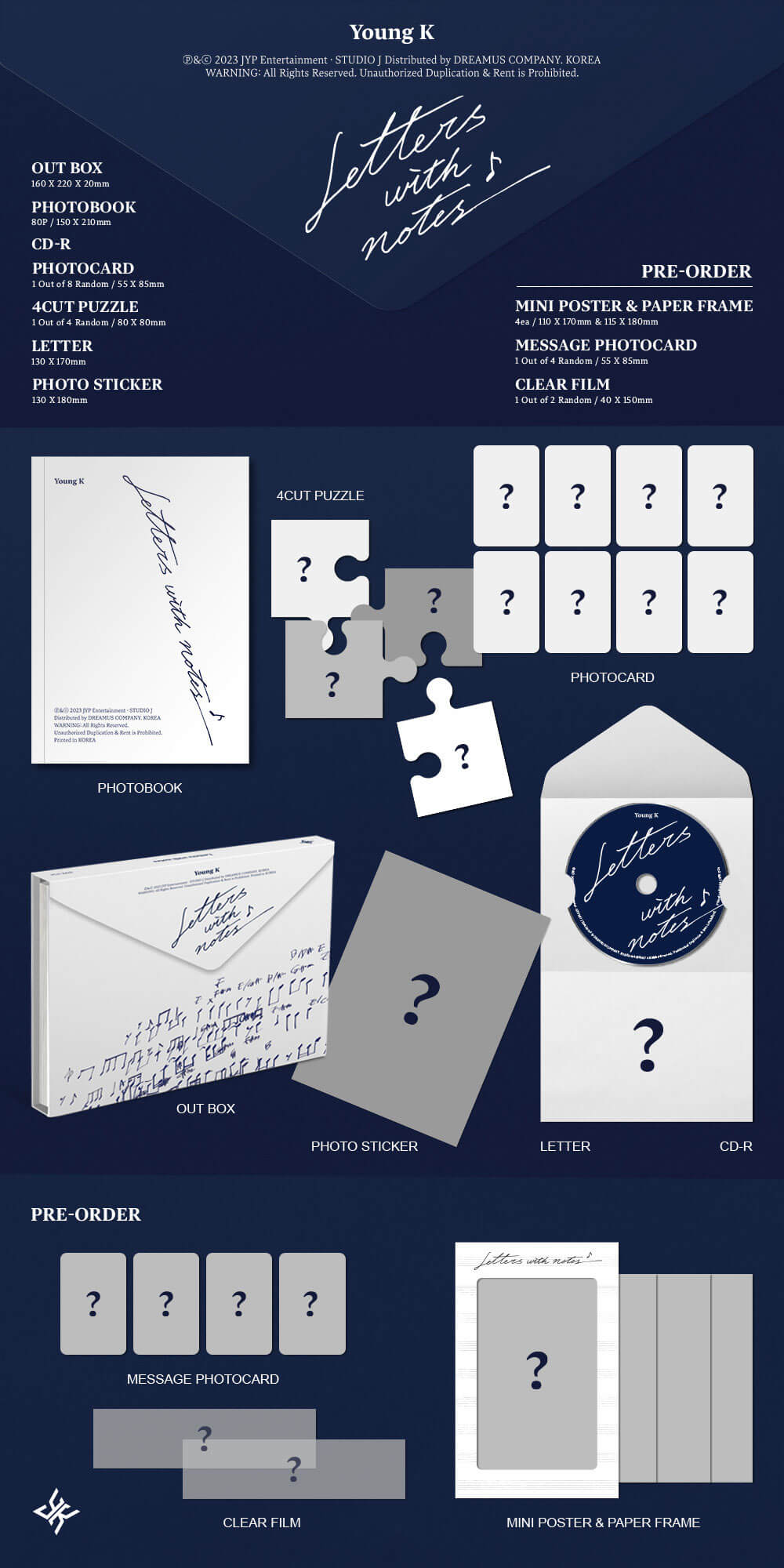 YOUNG K (DAY6) - Letters With Notes (Full Album)