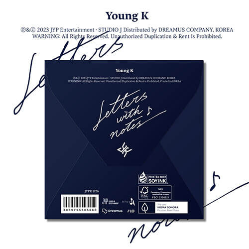 YOUNG K (DAY6) - Letters With Notes (Digipack)