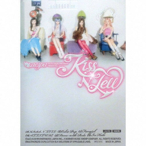 [PRE-ORDER] AESPA - 1st Mini Japan Album 'Kiss N Tell' (Limited Edition)