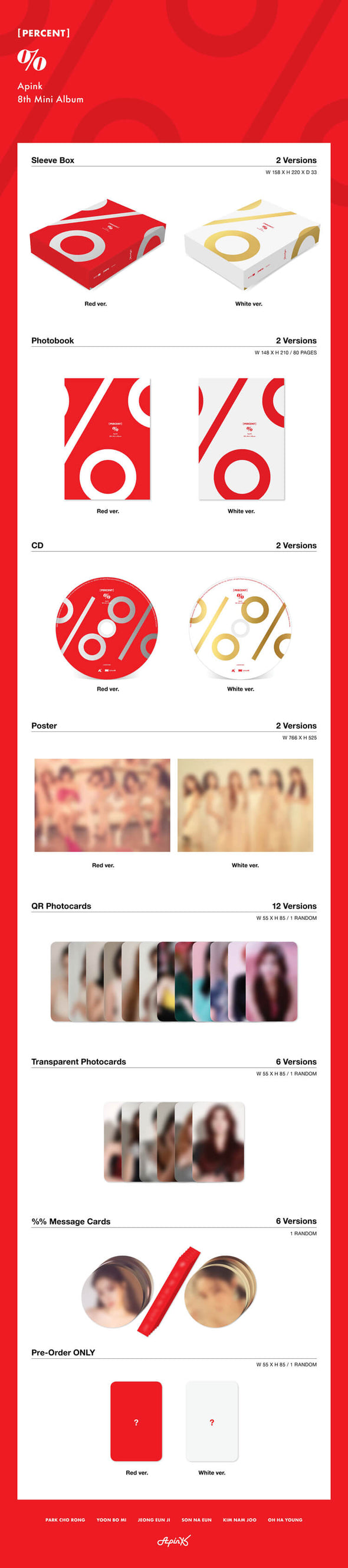 APINK - PERCENT 8th Mini Album