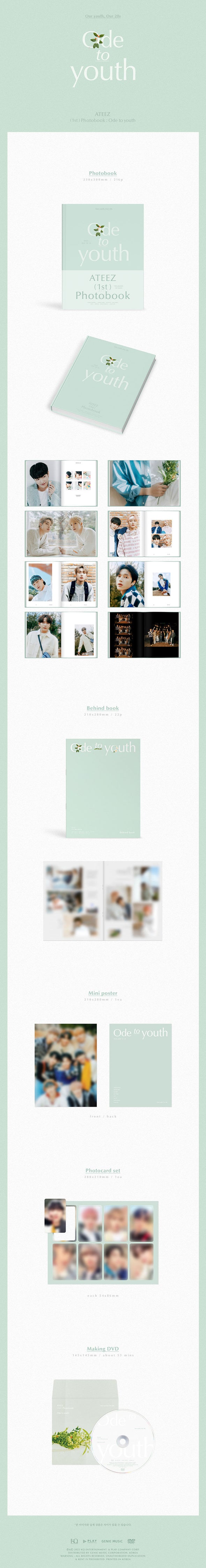 ATEEZ - 1st Photobook (Ode To Youth)