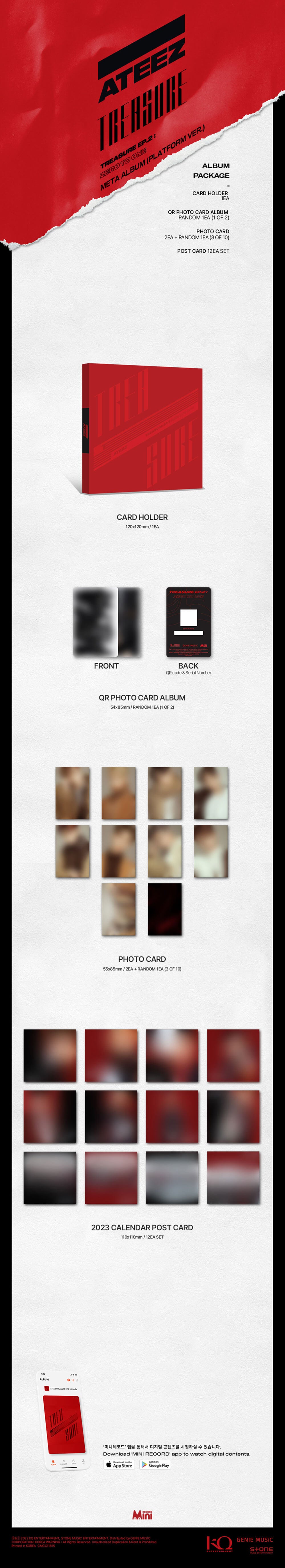 ATEEZ - [TREASURE EP.2 : Zero To One] META ALBUM (Platform ver.)