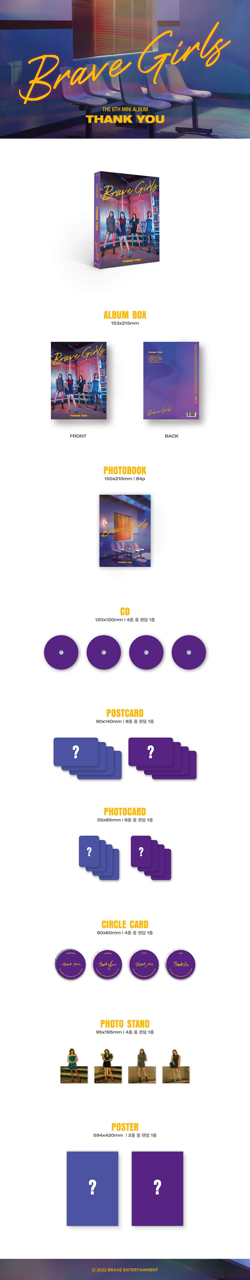 BRAVE GIRLS - 6th Mini Album 'Thank You'