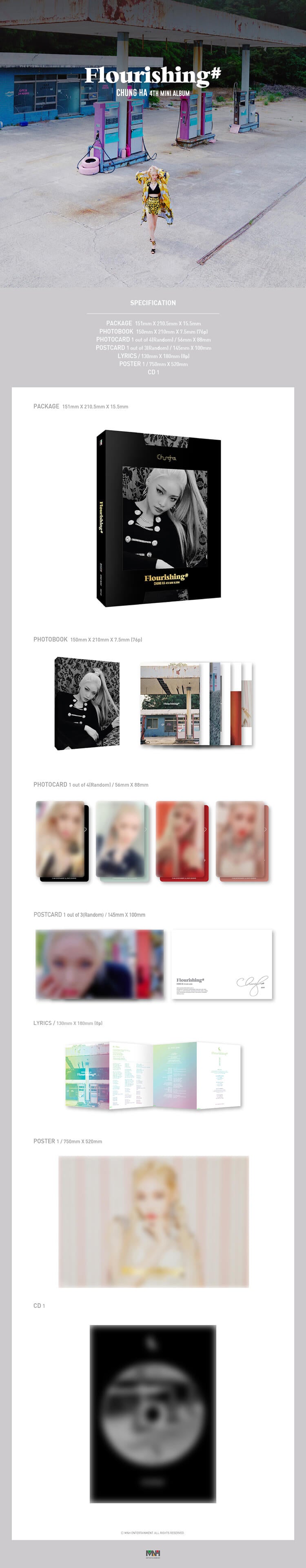 CHUNG HA - 4th Mini Album 'Flourishing'