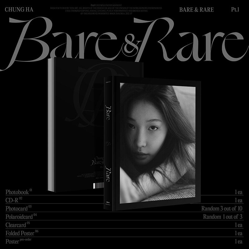 CHUNG HA - 2nd Studio Album 'Bare&Rare Pt.1'
