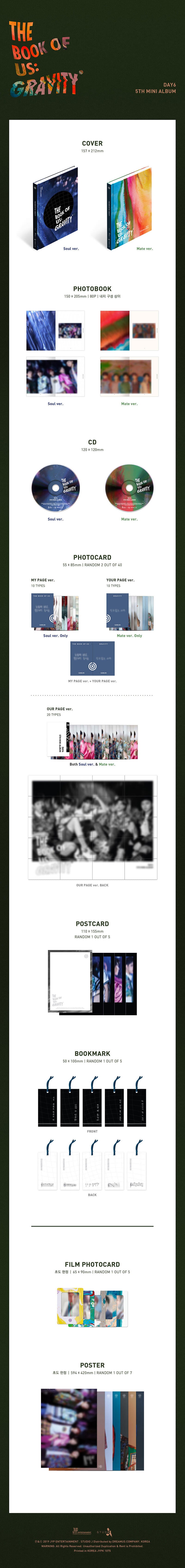 DAY6 - 'The Book of Us : Gravity' 5th Mini Album