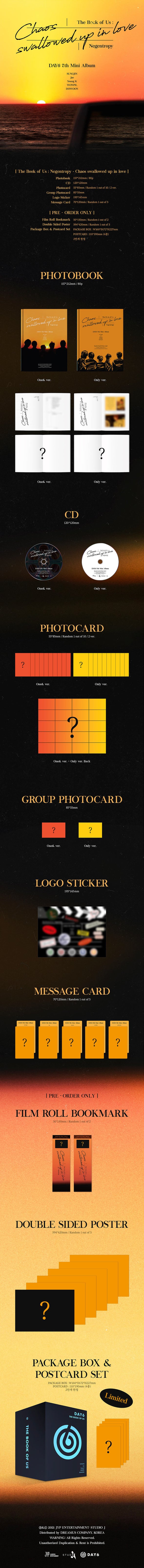 DAY6 - 'The Book of Us : Negentropy' 7th Mini Album