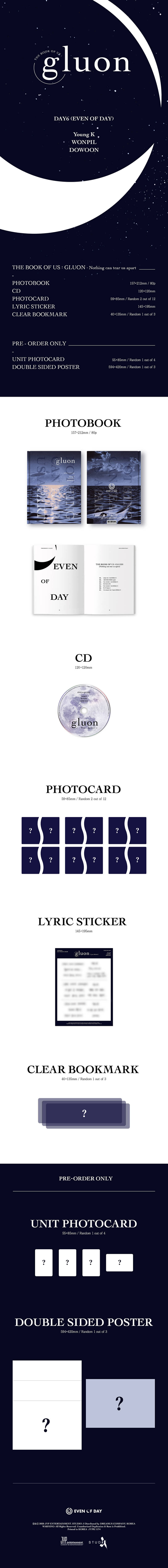 DAY6 - Even of Day - 1st Mini Album 'The Book of Us : Gluon - Nothing can tear us apart'