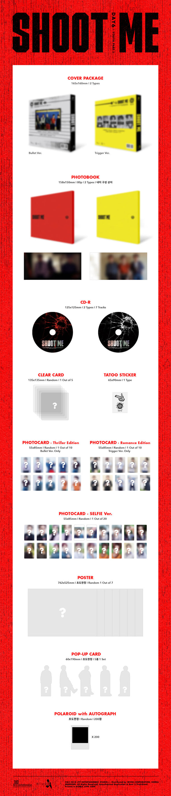 DAY6 - Shoot Me 3rd Mini Album