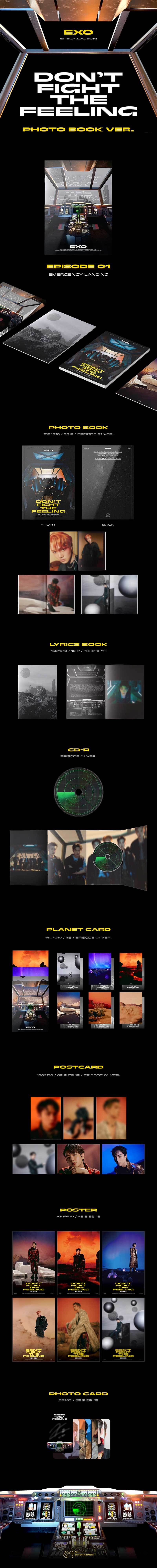 Don't Fight The Feeling 6種 EXO スペシャルアルバム『DON'T FIGHT THE FEELING』|K-POP・アジア