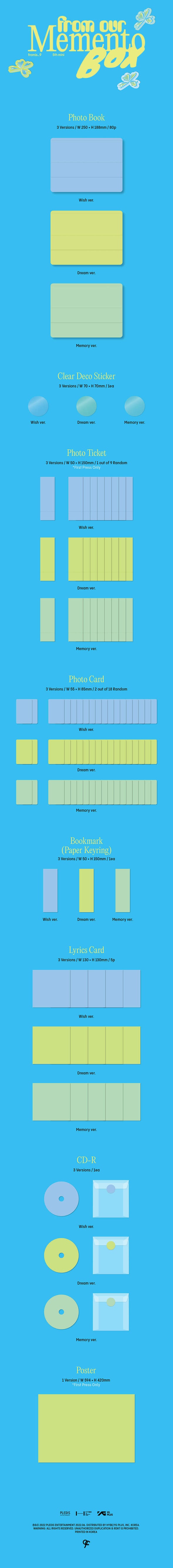 FROMIS_9 - 5th Mini Album 'From Our Memento Box'