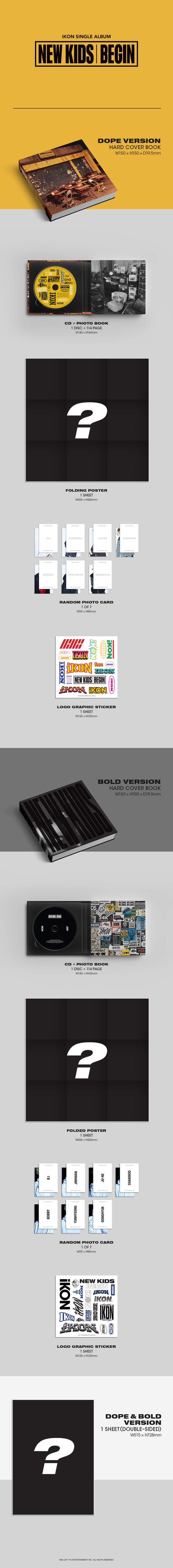 iKON - NEW KIDS : BEGIN Single Album