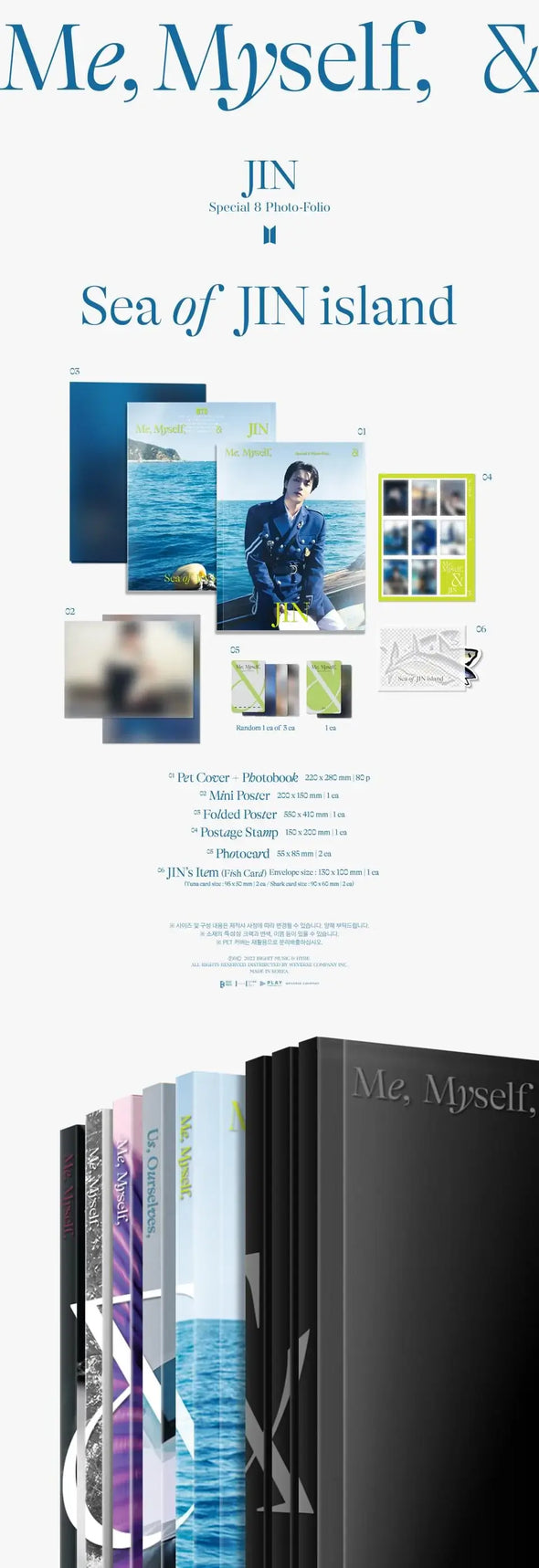 JIN (BTS) - Special 8 Photo-folio Me, MYSELF, AND JIN SEA OF JIN ISLAND