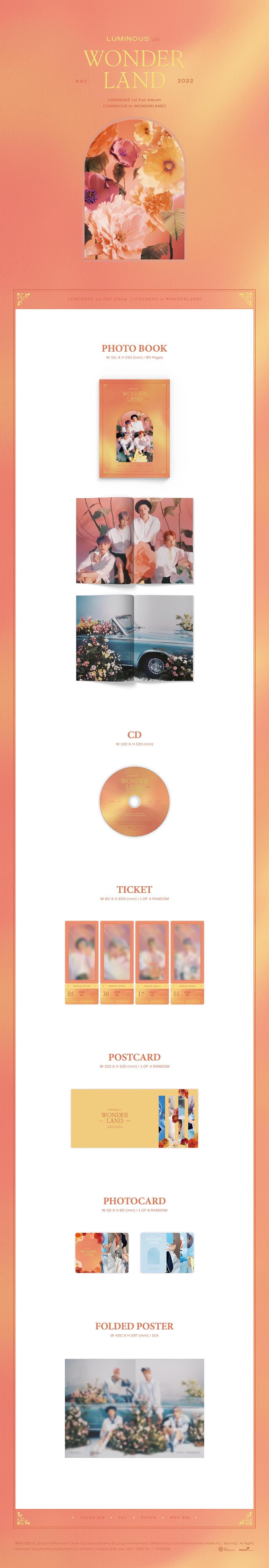 LUMINOUS - 1st Full Album 'LUMINOUS in WONDERLAND'