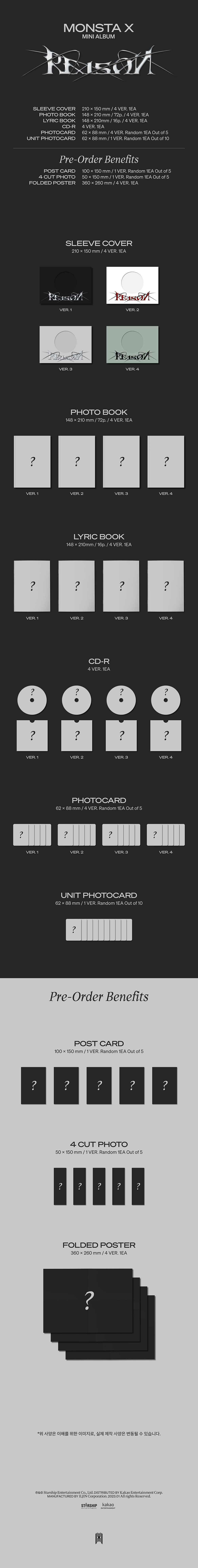 MONSTA X - 12th Mini Album REASON