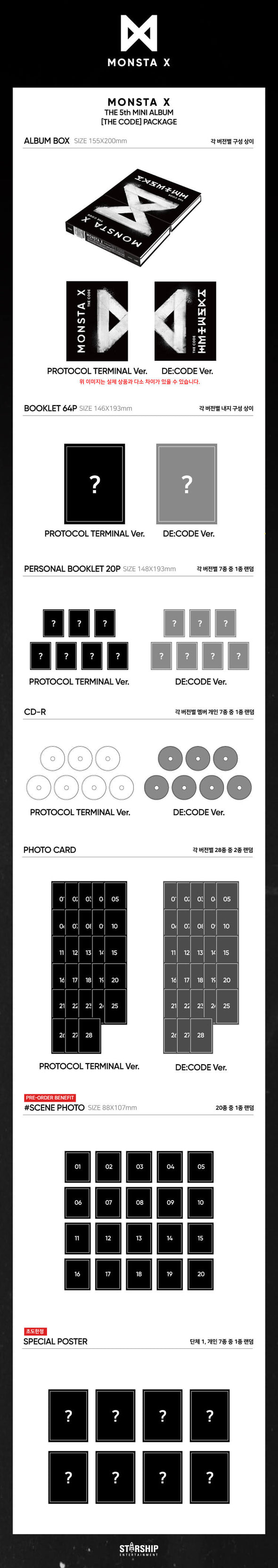 MONSTA X - The Code 5th Mini Album