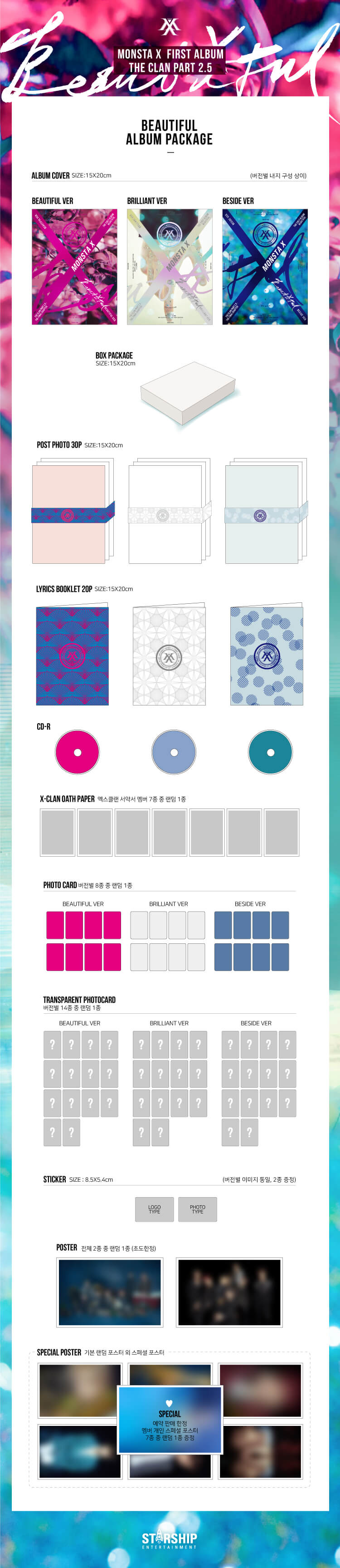 MONSTA X - 'BEAUTIFUL' 1st Full Album