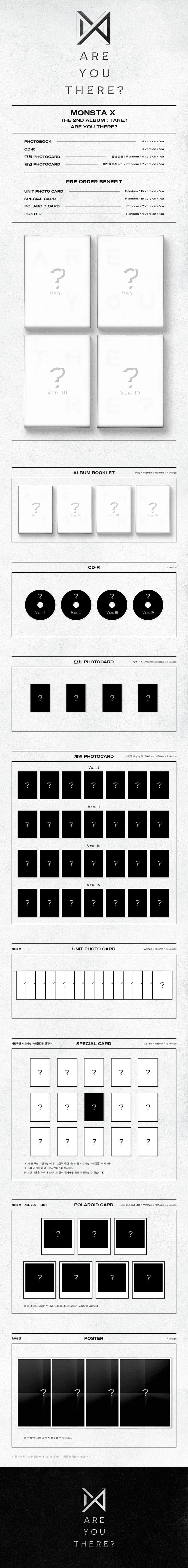 MONSTA X - 'Are You There' TAKE.1 2nd Album (Random Version)